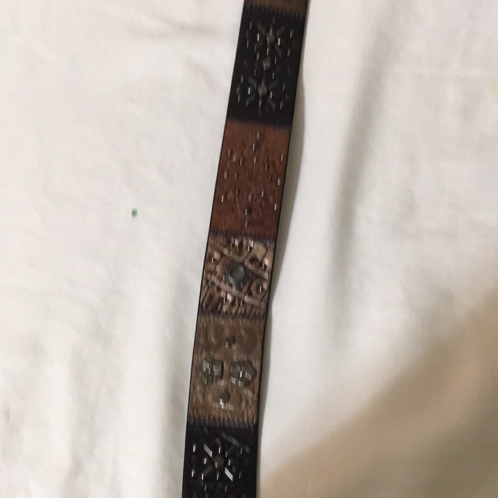 Fossil Size Large Multi Colored Studded Belt - image 2